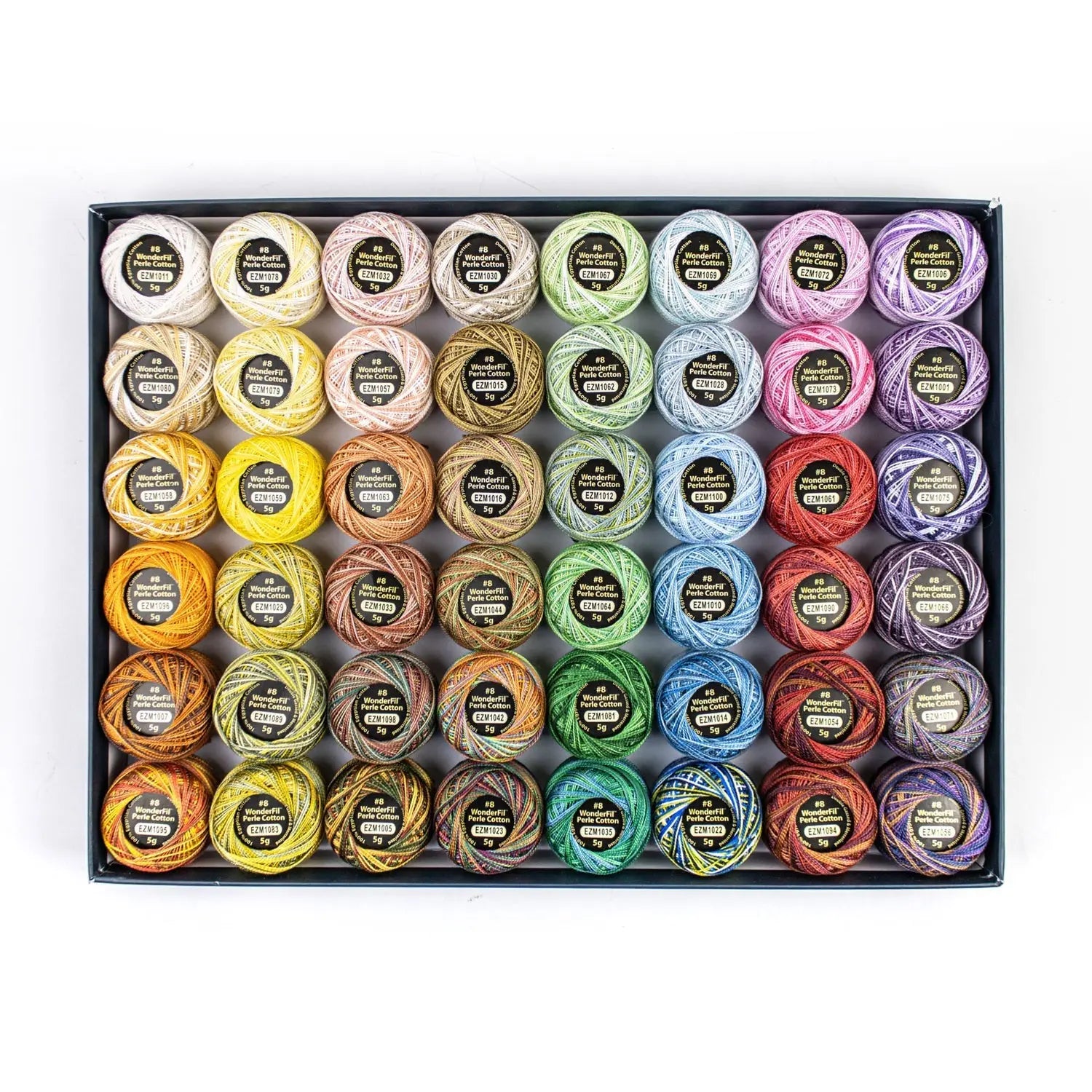 Eleganza™ 8wt Egyptian Cotton Thread: Collector Set (Variegated Colours) WonderFil USA