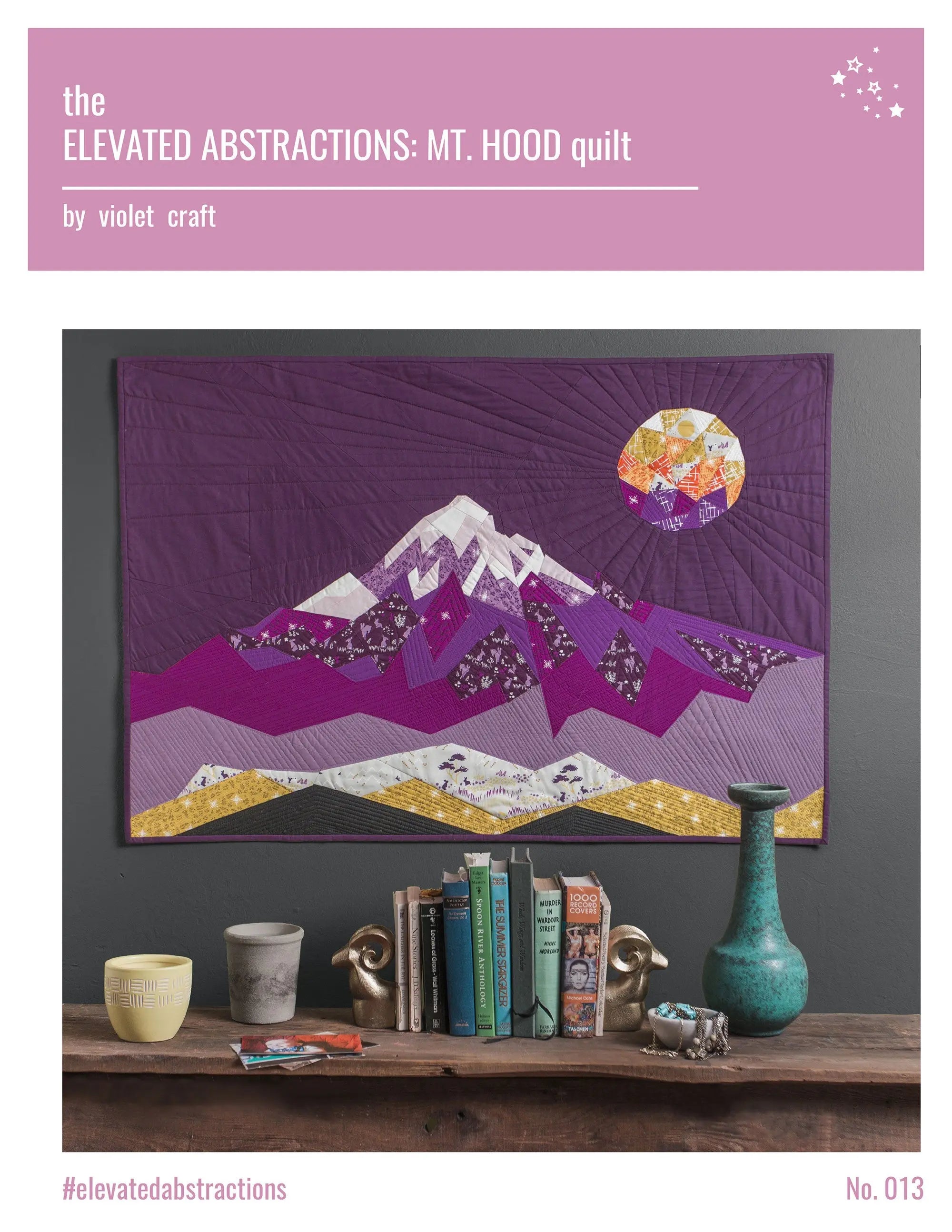 Elevated Abstractions - Mt Hood - Linda's Electric Quilters