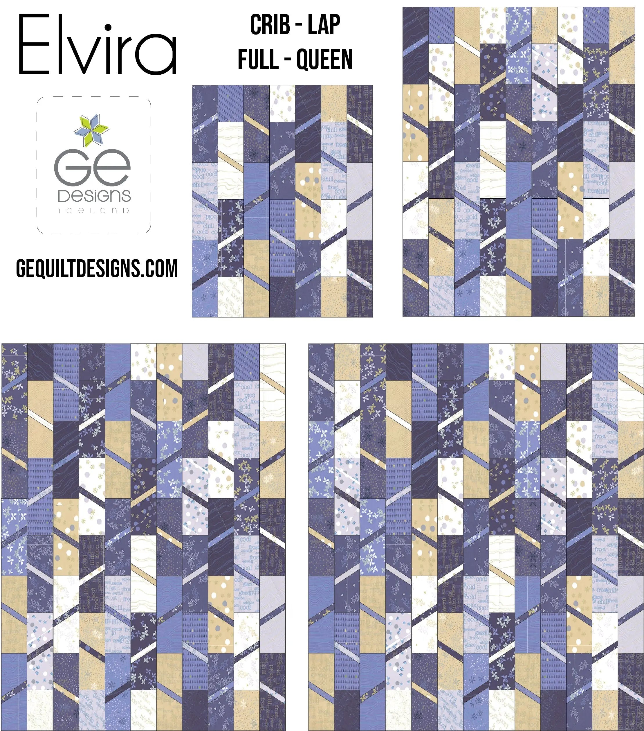 Elvira - Fat Quarter Pattern 218 GE Designs