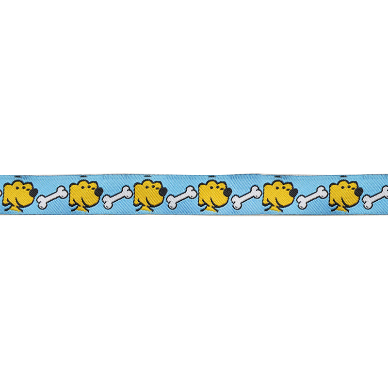 Embroidered Ribbon Tape - 5/8" Width (25 Yard Roll) - BR-7655 Dog and Bone
