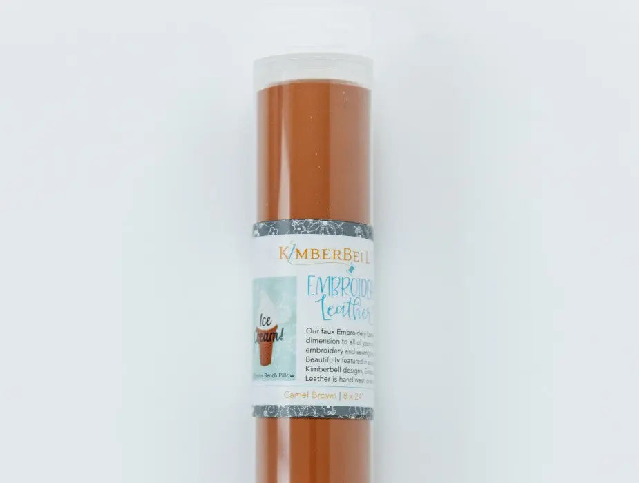 Embroidery Leather Camel Brown - Linda's Electric Quilters