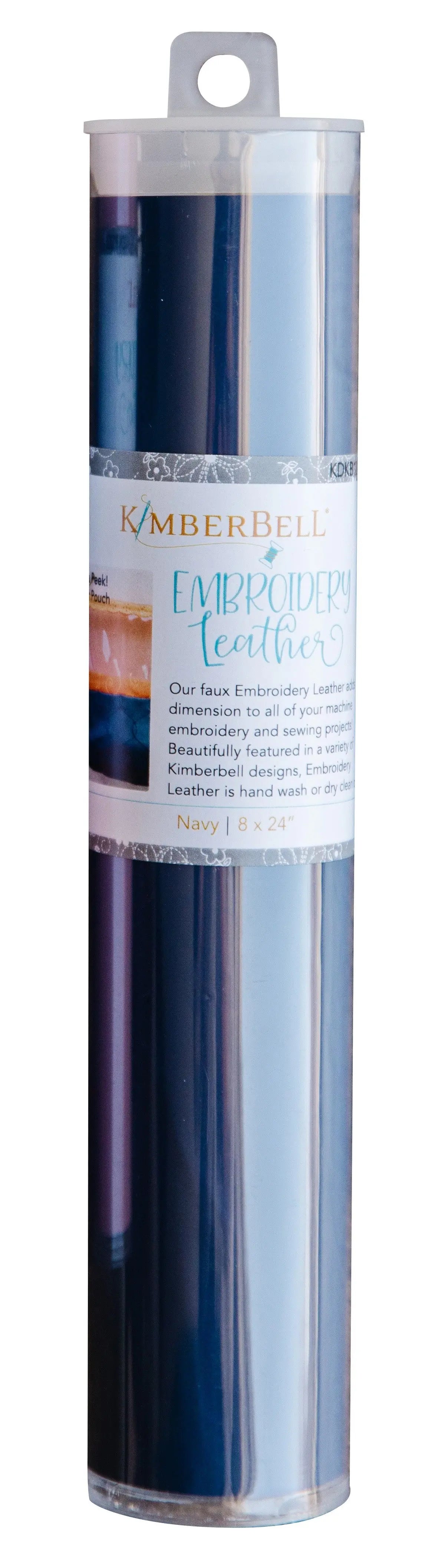 Embroidery Leather Navy - Linda's Electric Quilters