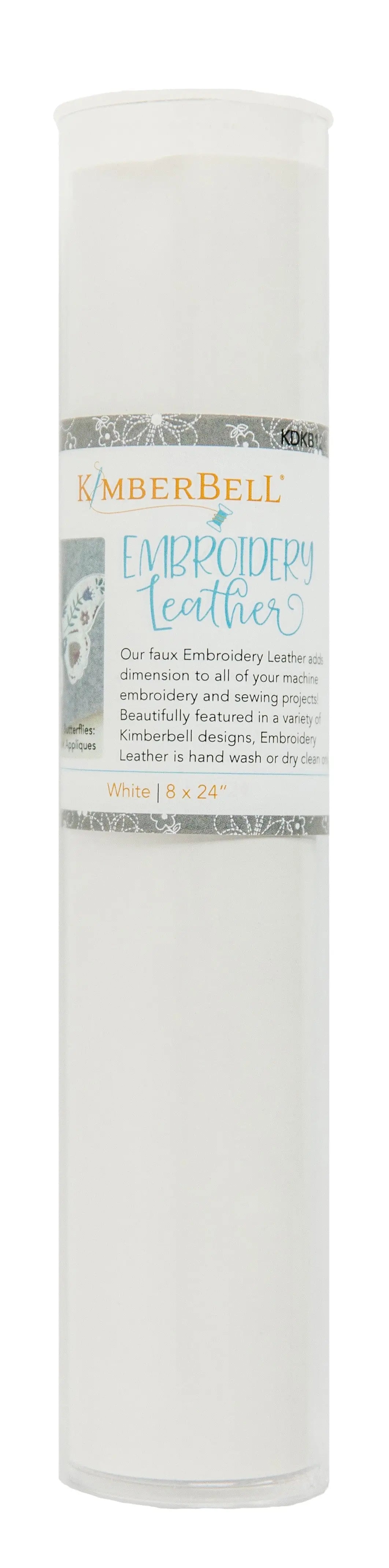 Embroidery Leather White - Linda's Electric Quilters