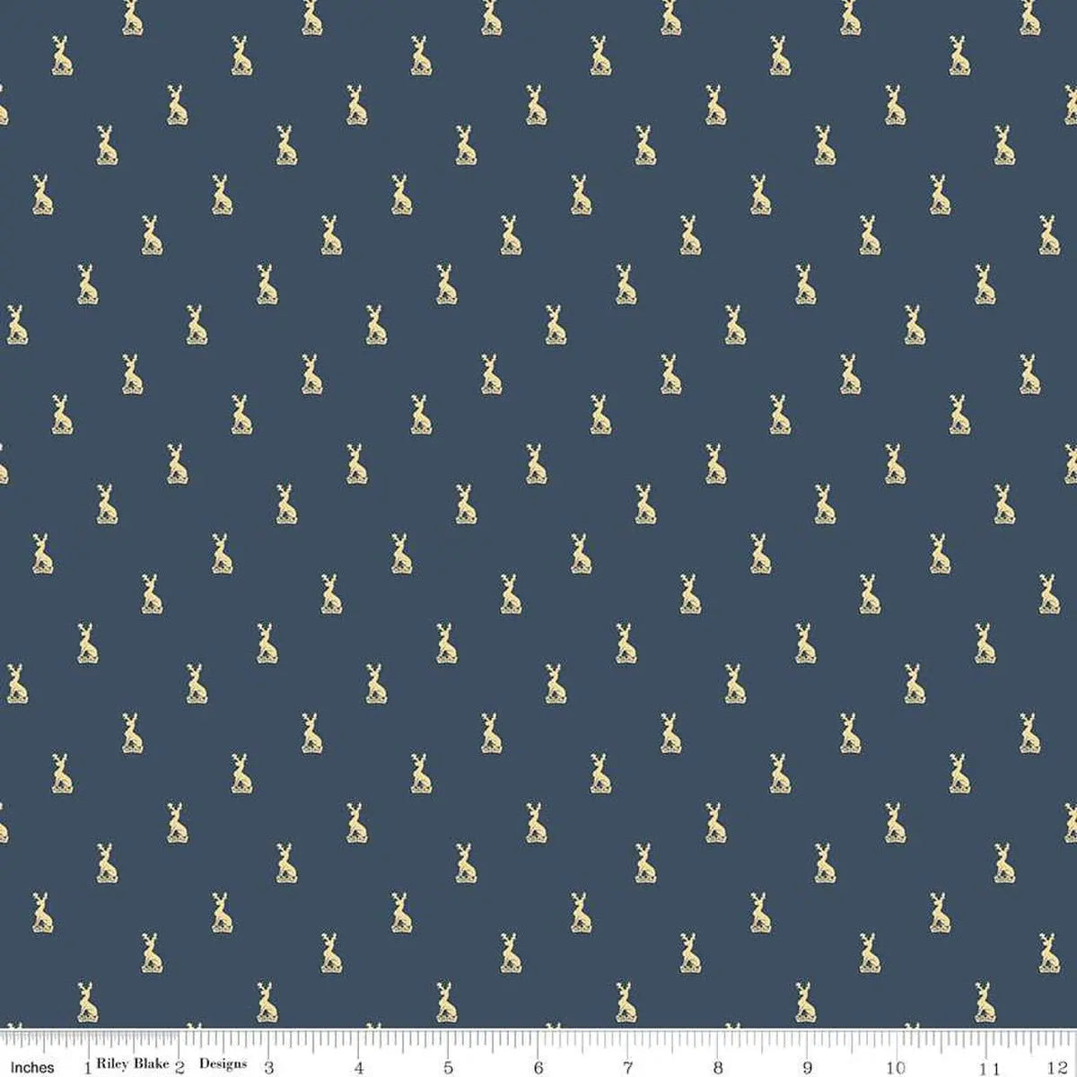 Emma Austen Family Crest Navy 43"/44" Fabric Per Yard Riley Blake Designs