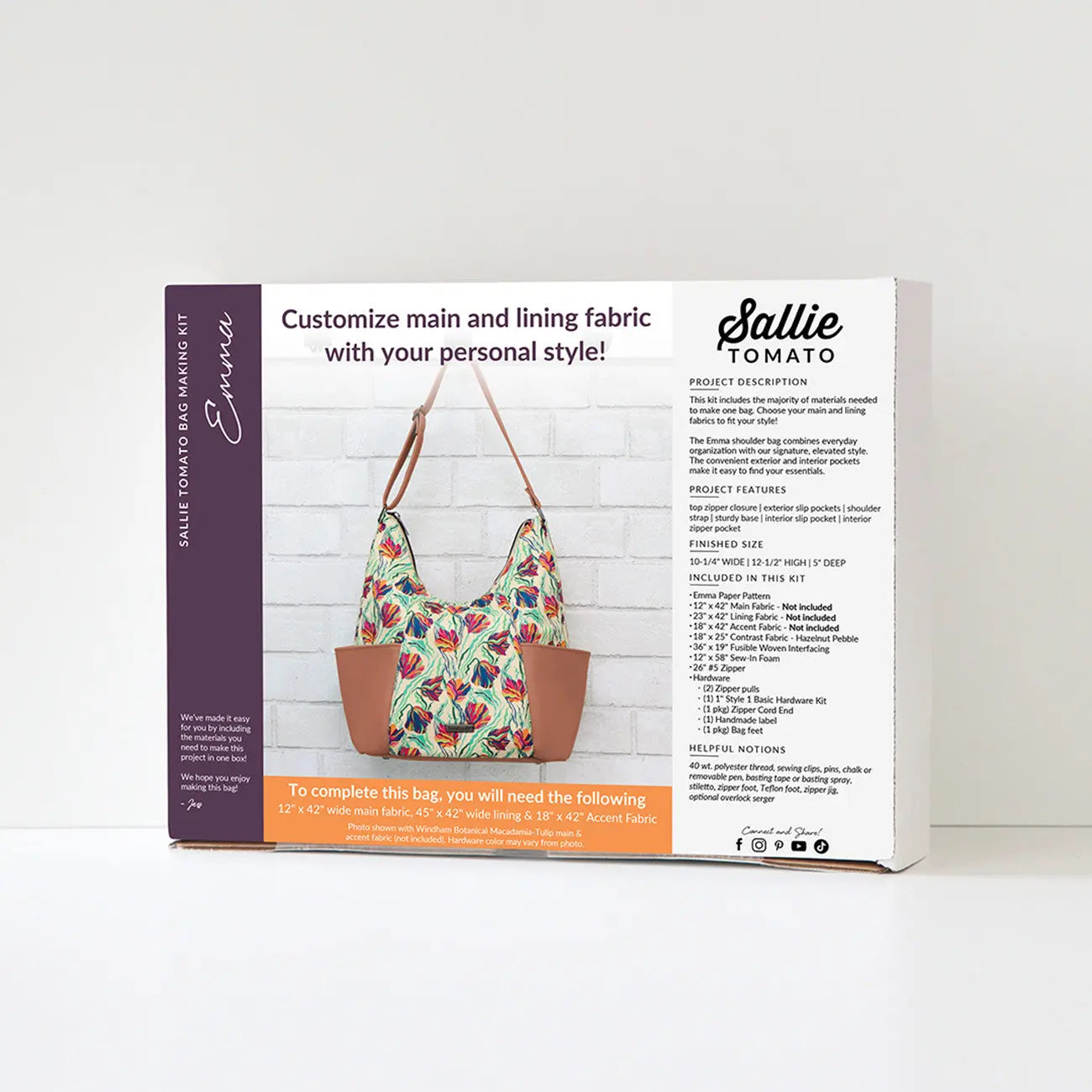 Emma Botanical Bliss Kit - Supplies Only - Linda's Electric Quilters