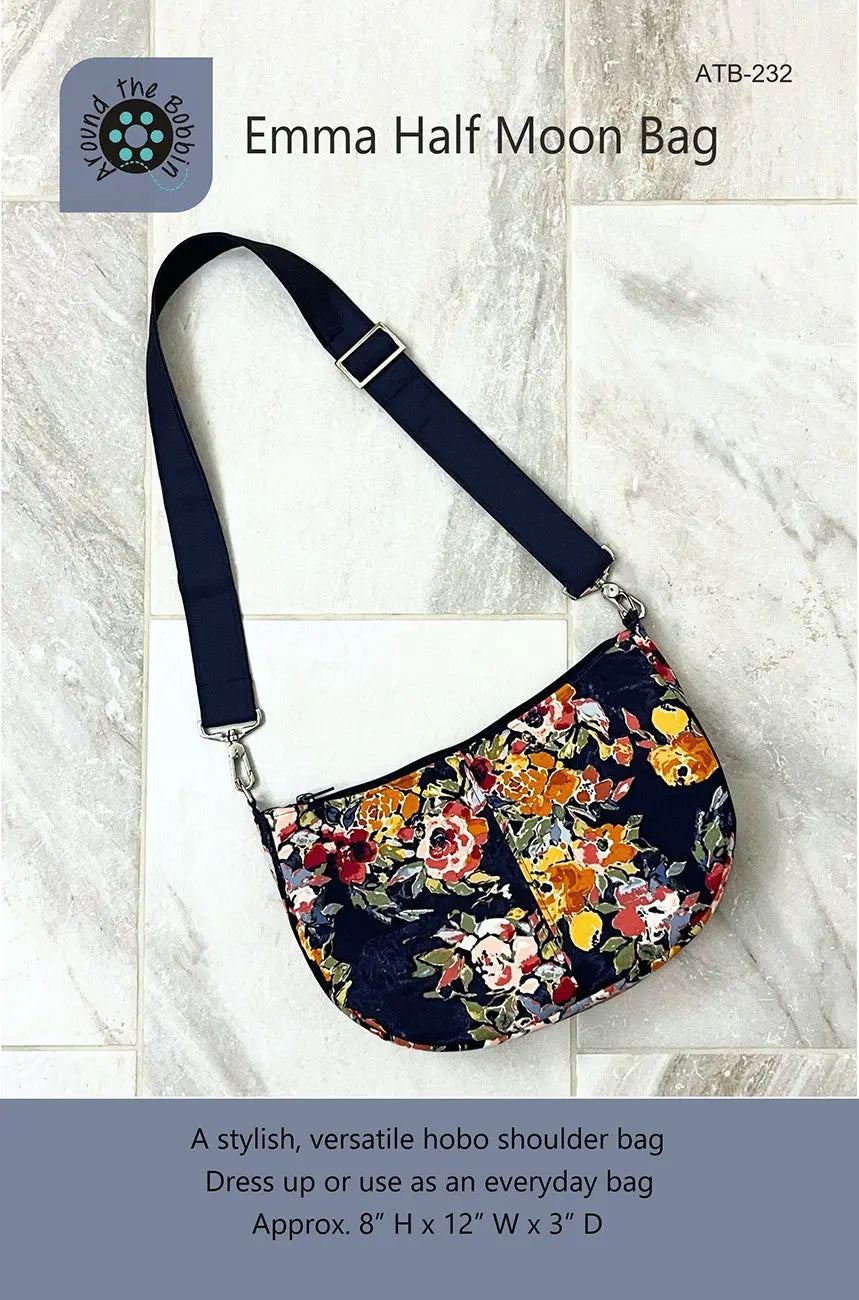 Emma Half Moon Bag - Linda's Electric Quilters