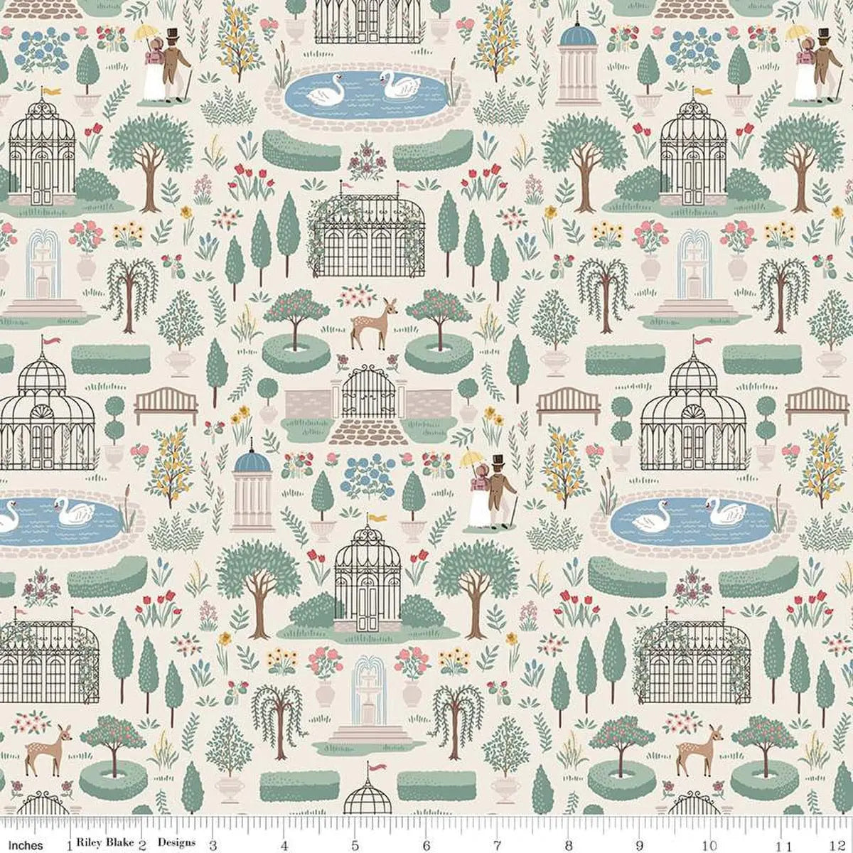 Emma Highbury Cream 43"/44" Fabric Per Yard Riley Blake Designs