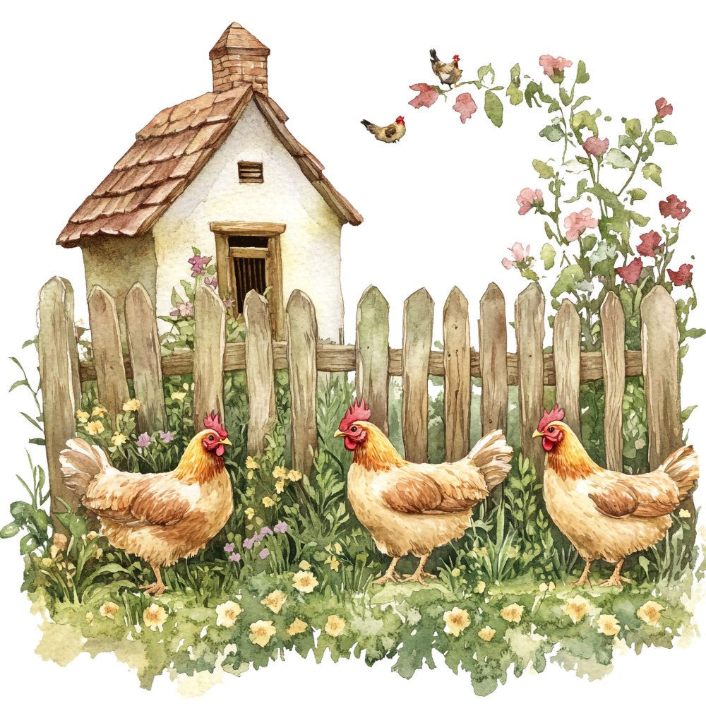 English Countryside Fabric Panel 4