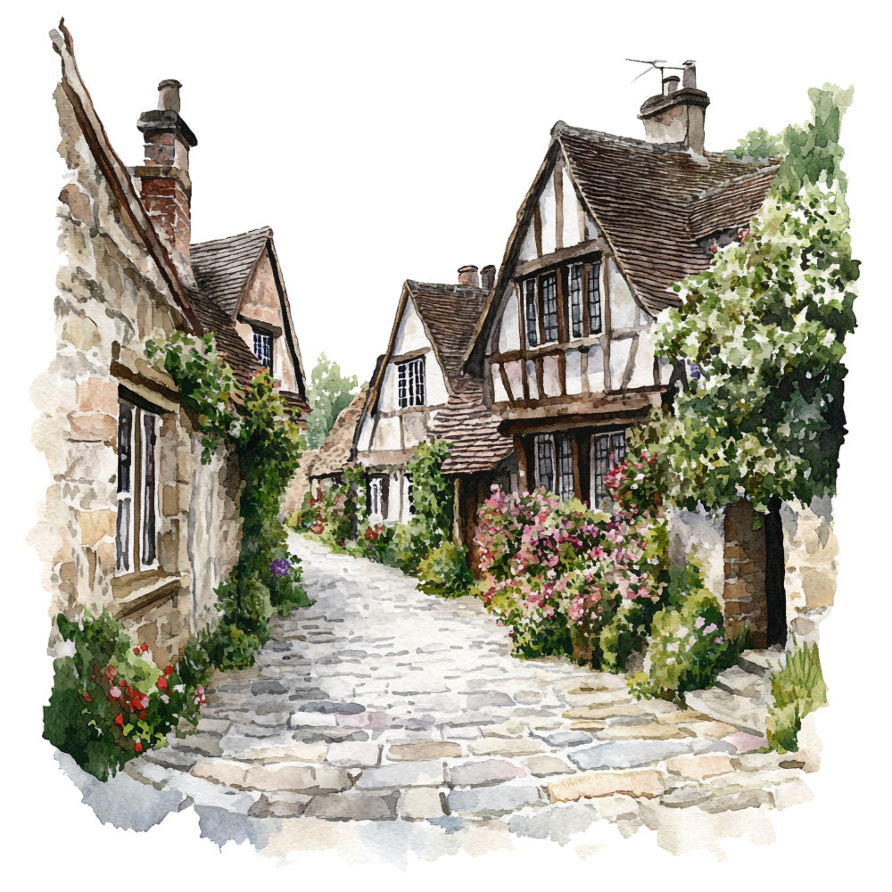 English Countryside Fabric Panel 8