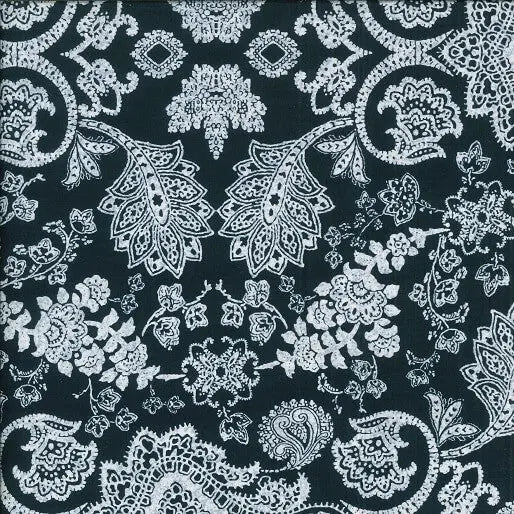 Every Day Prints - Floral - Navy 44" / 45" Fabric Per Yard The Fabric Company