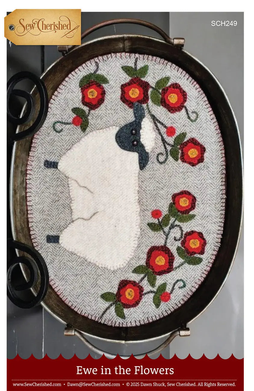Ewe in the Flowers - Linda's Electric Quilters