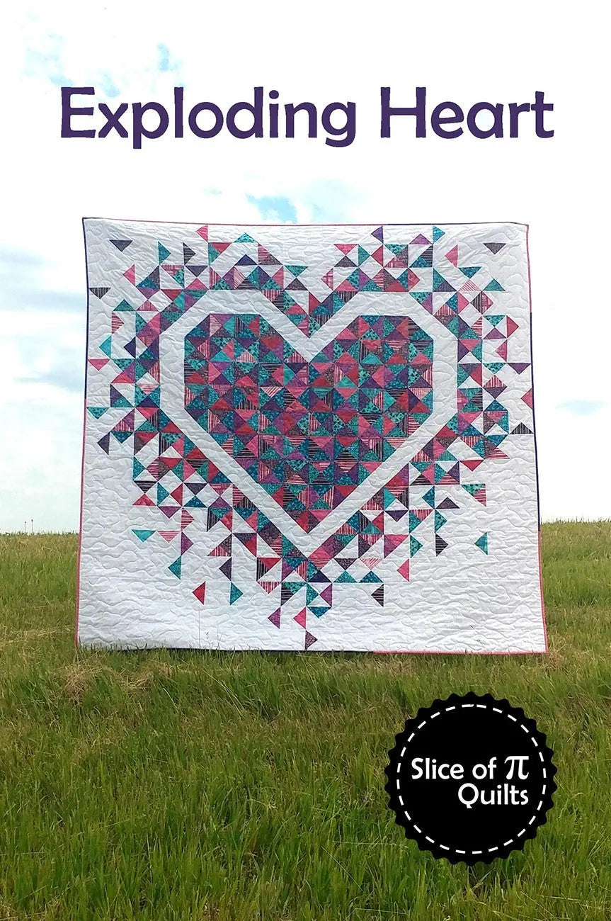 Exploding Heart - Linda's Electric Quilters