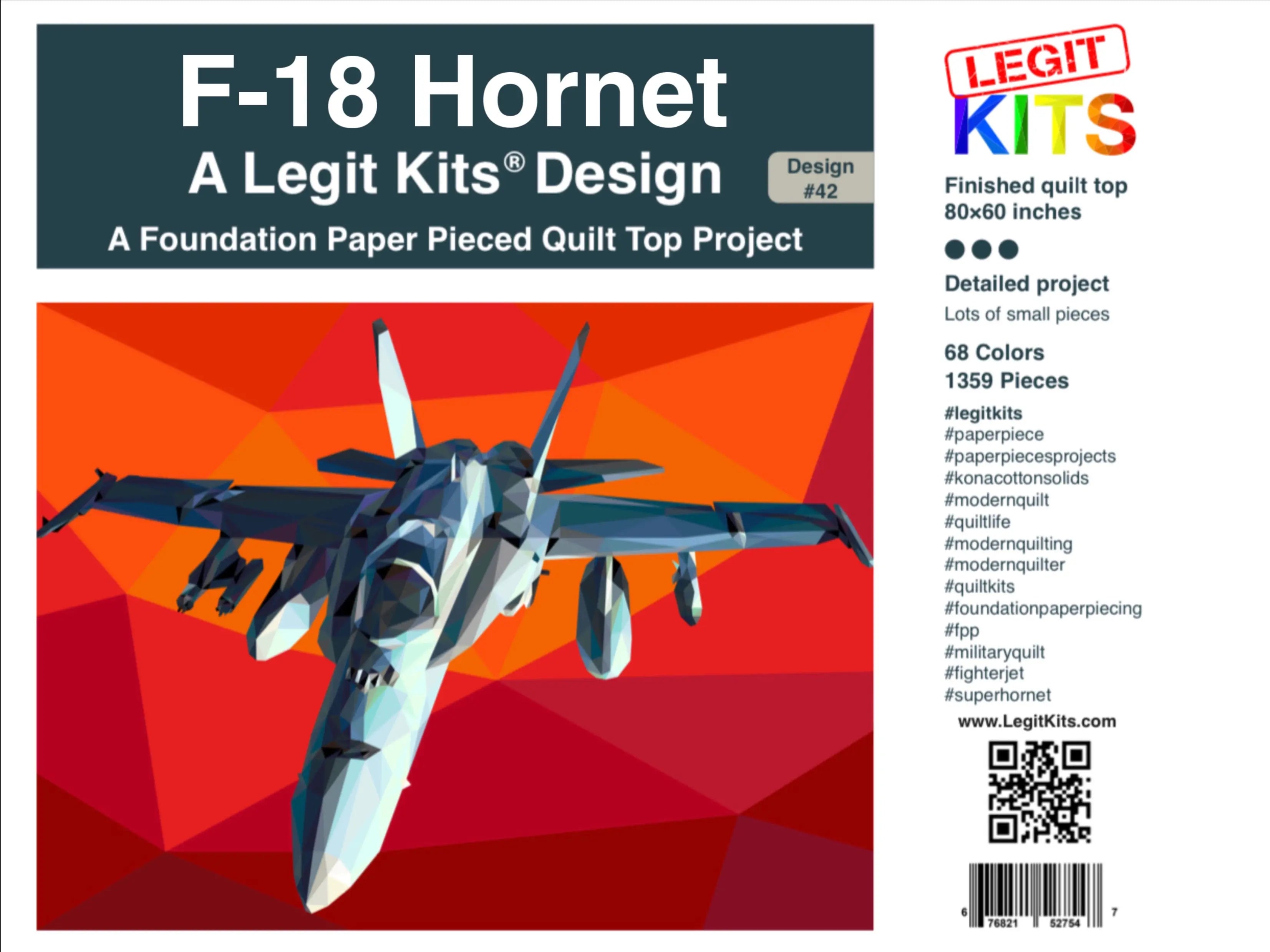 F-18 Hornet Quilt Kit - Linda's Electric Quilters