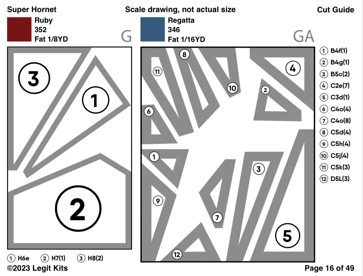 F-18 Hornet Quilt Kit - Linda's Electric Quilters
