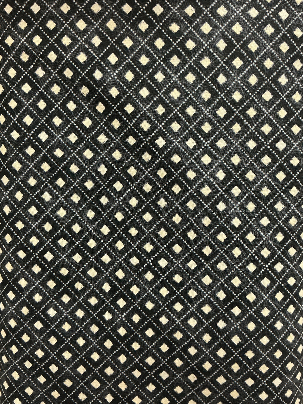 Midnight Haunt Black Diamonds Halloween quilting fabric by Wilmington Prints
