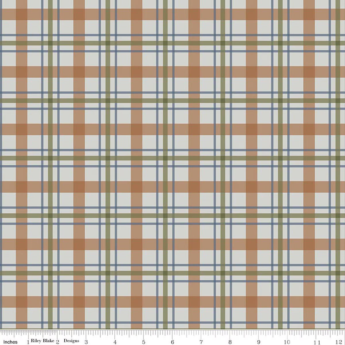Cretaceous Flannel Jungle Plaid Gray by Riley Blake