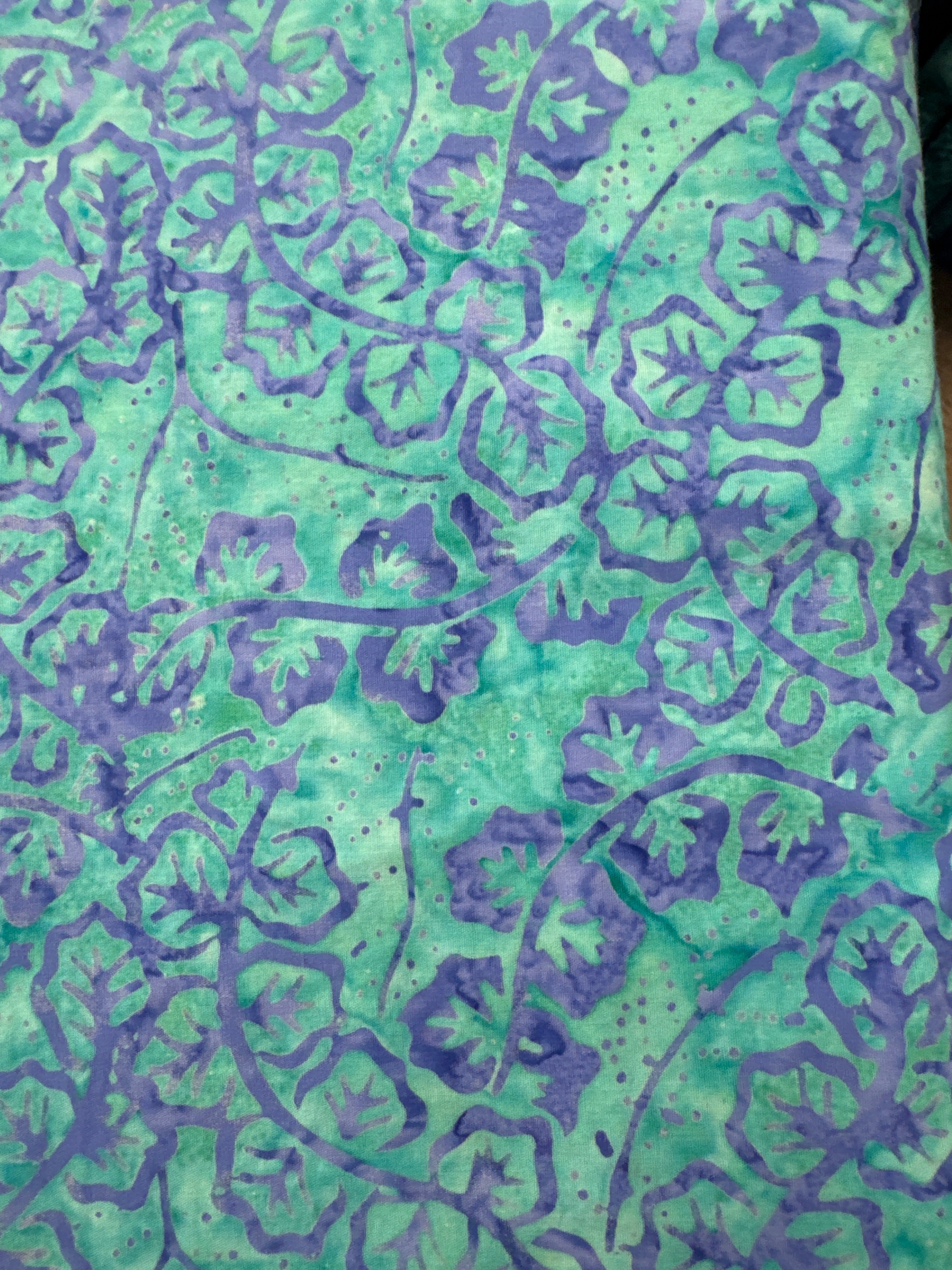 Gentle Purple Vine Aqua blender quilting fabric by Andover Fabrics