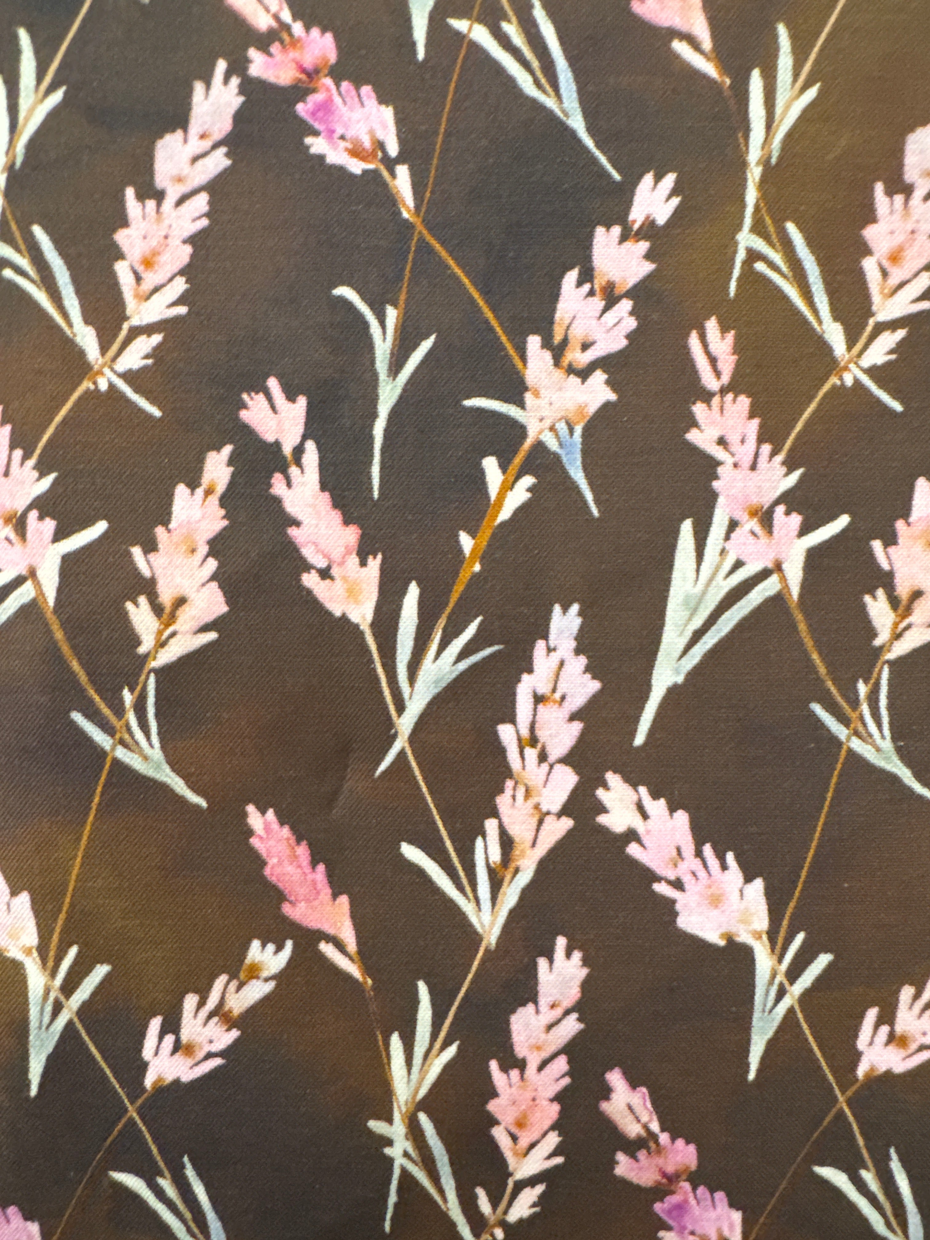 Blooming Lovely Coffee floral quilting fabric by Moda