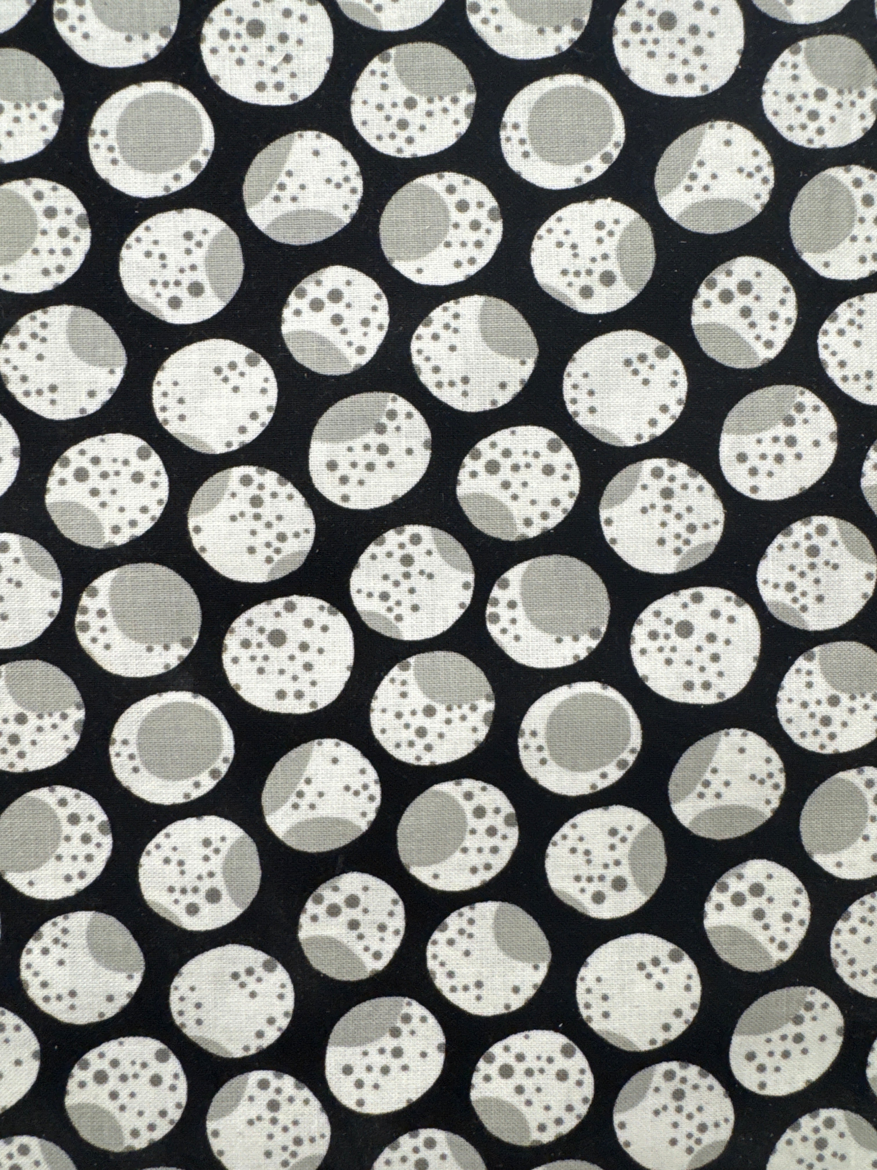 Inkwell Moon Phases Toss novelty quilting fabric by Windham Fabrics