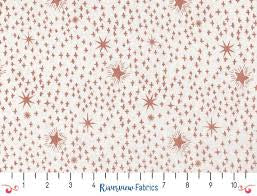 Copper Stars geometric quilting fabric by RJR Fabrics