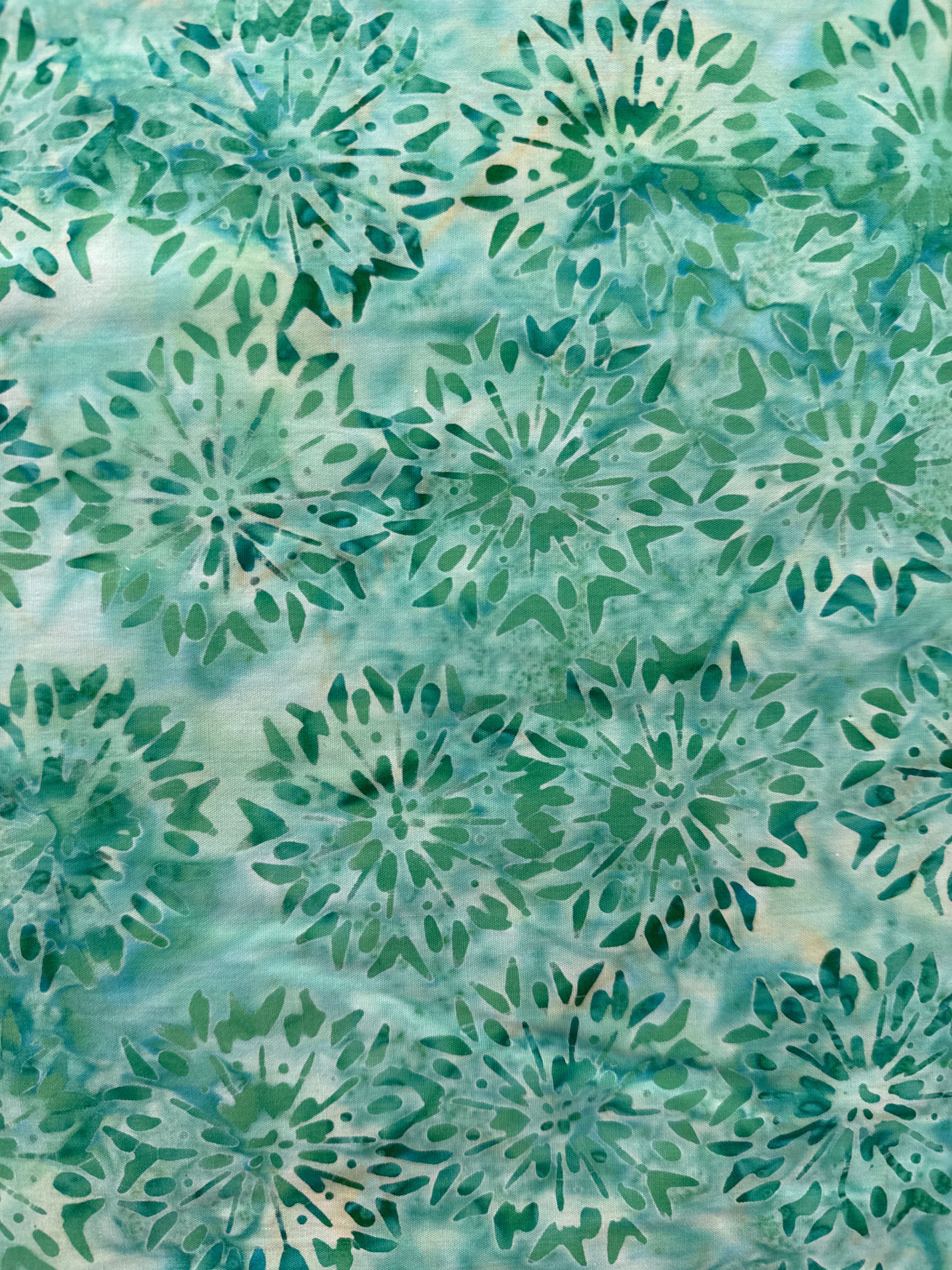 Andover Floral Dark Seafoam quilting fabric