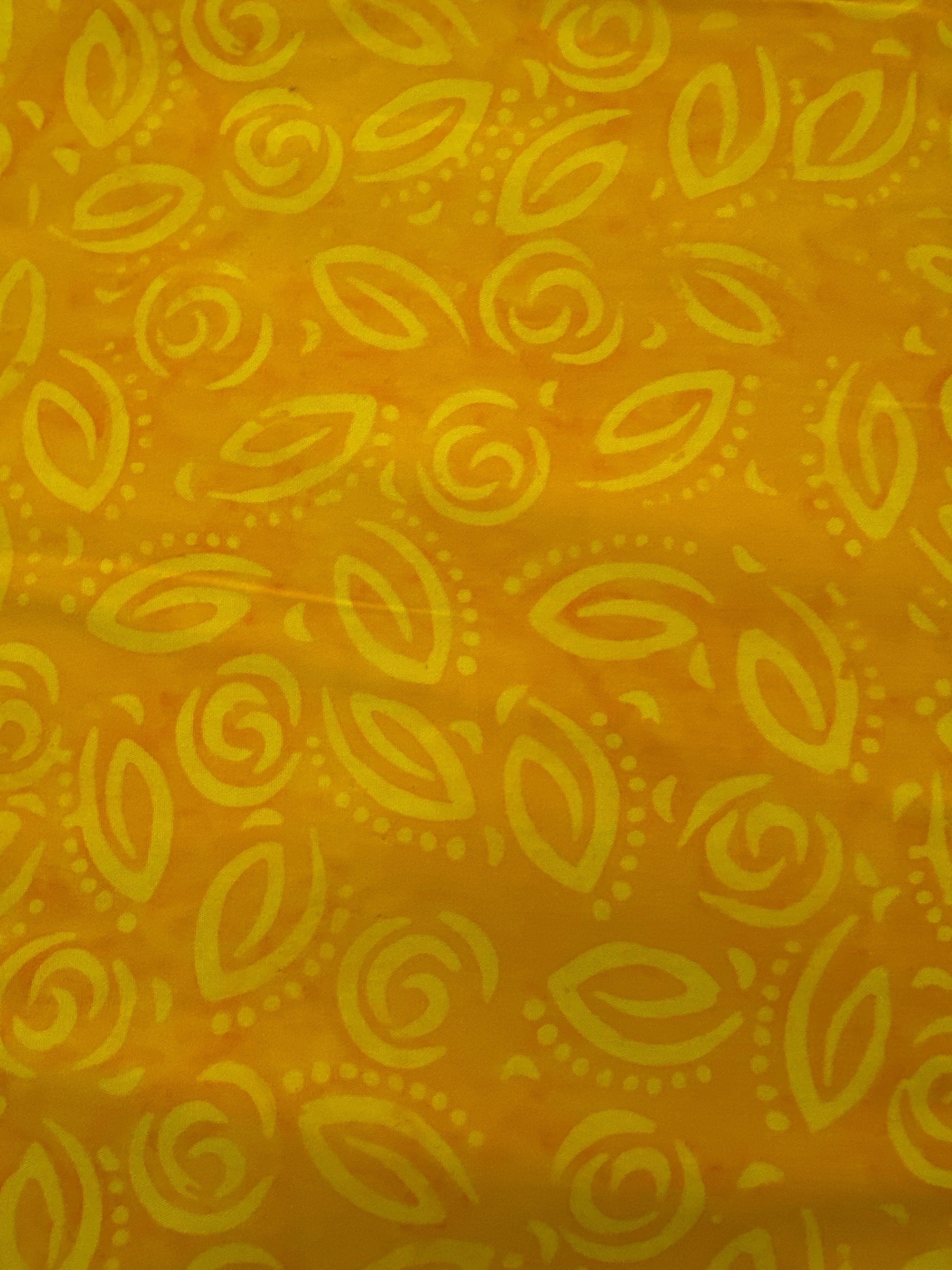 Swirled Leaves Yellow blender quilting fabric by Andover Fabrics