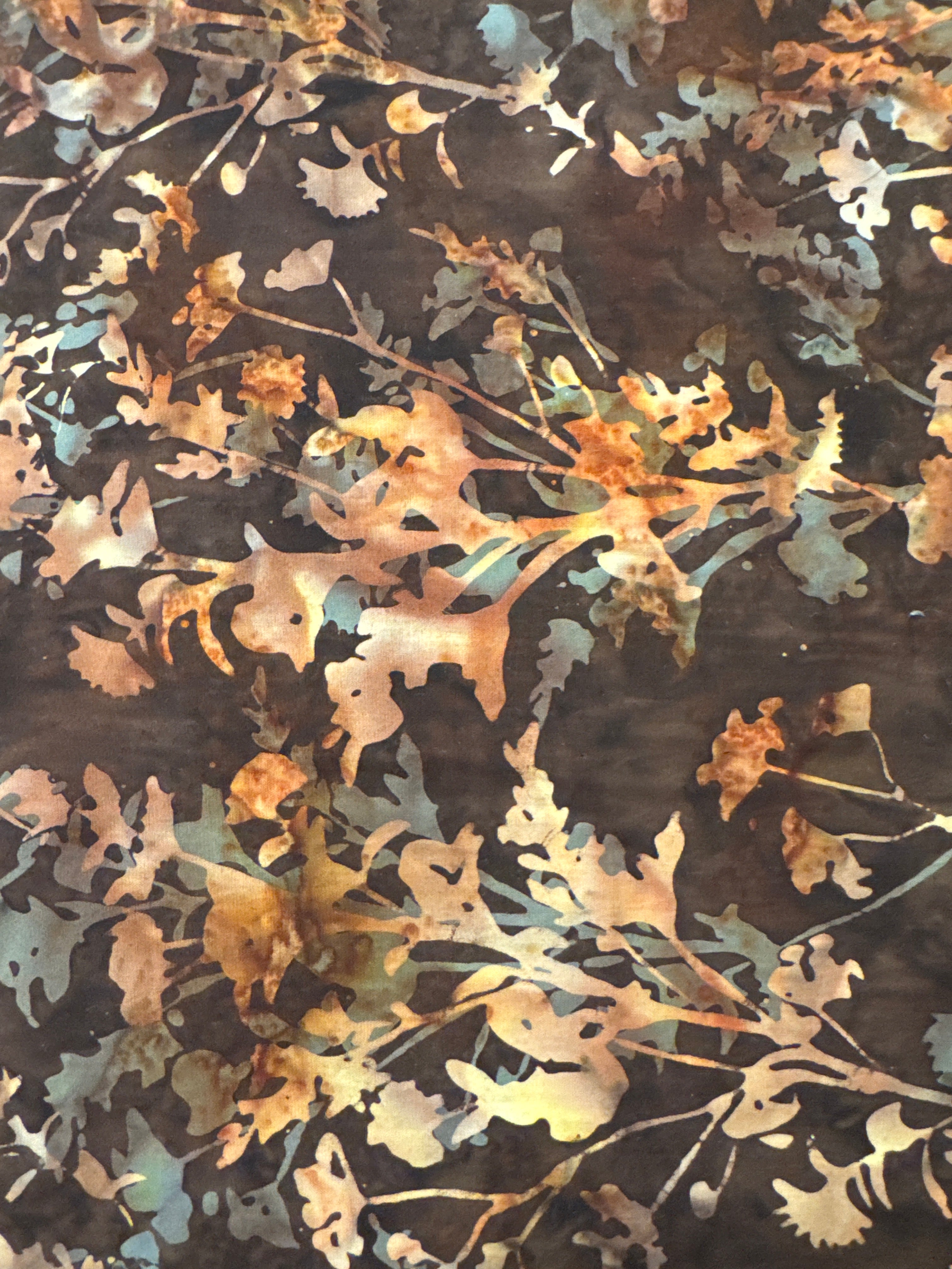 Branches Cappuccino brown blender quilting fabric by Hoffman Fabrics