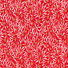 Robert Kaufman Holiday Flourish Festive Finery Candy Cane 22293 quilting fabric