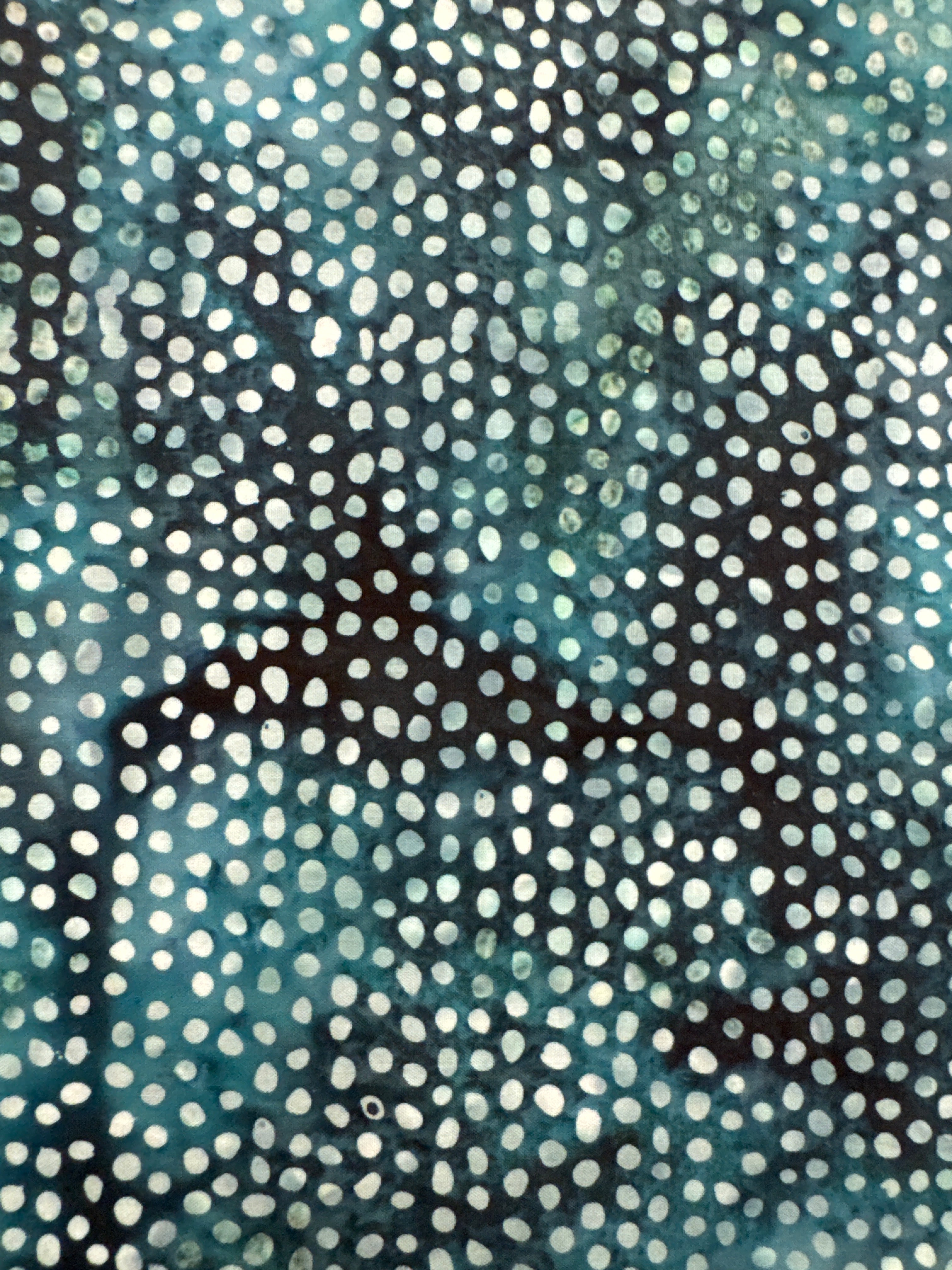 Teal Bubbles blender quilting fabric by Hoffman Fabrics