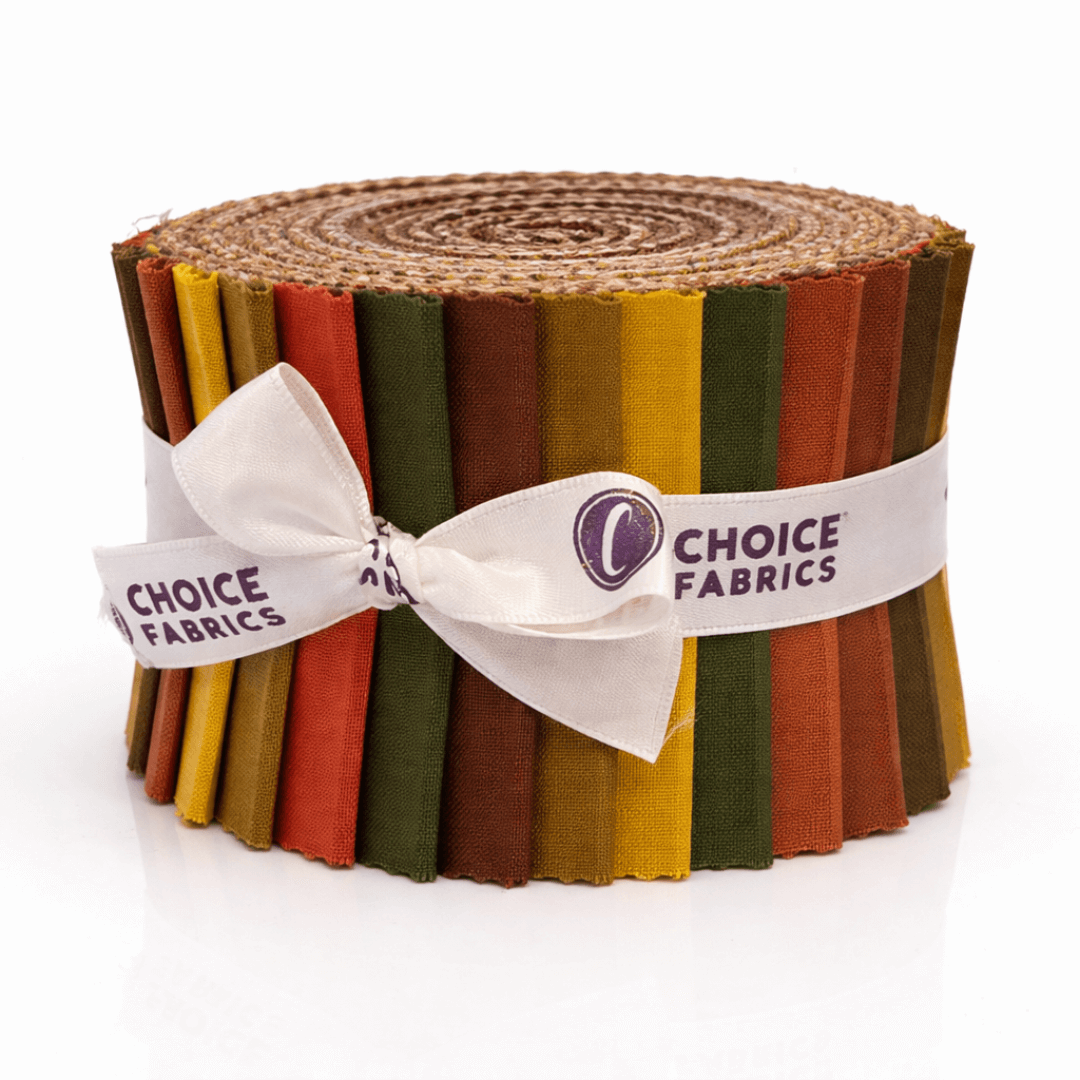 Multi Colors Supreme Solids - 2.5" Roll - Autumn Hues (20 cuts)