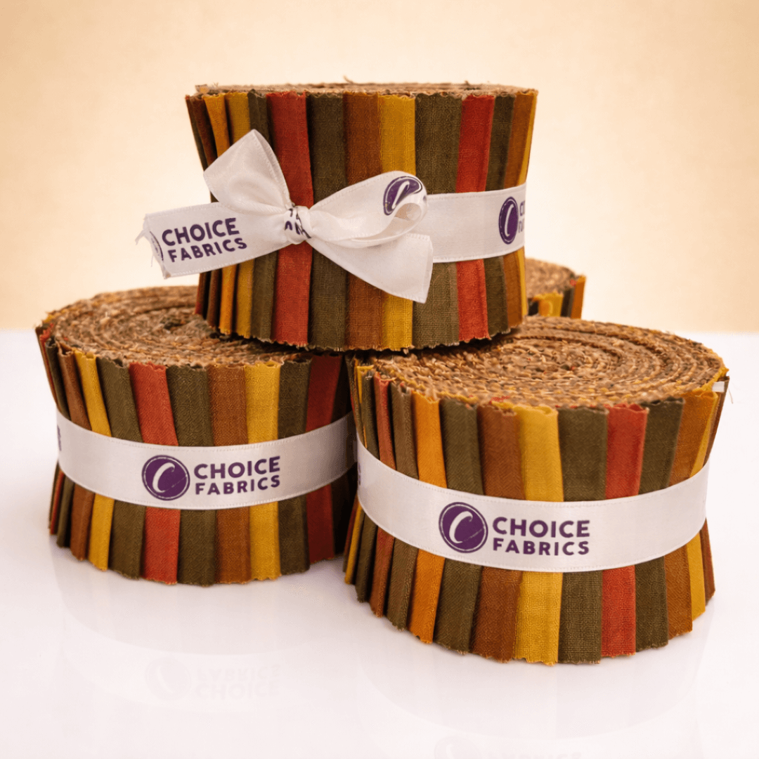 Multi Colors Supreme Solids - 2.5" Roll - Autumn Hues (20 cuts)