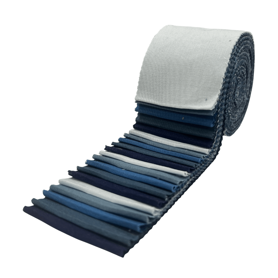 Blue Supreme Solids - 2.5" Roll - Country Blues (20 cuts)
