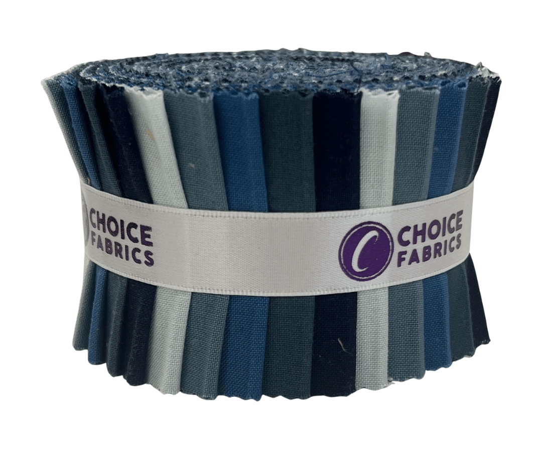 Blue Supreme Solids - 2.5" Roll - Country Blues (20 cuts)