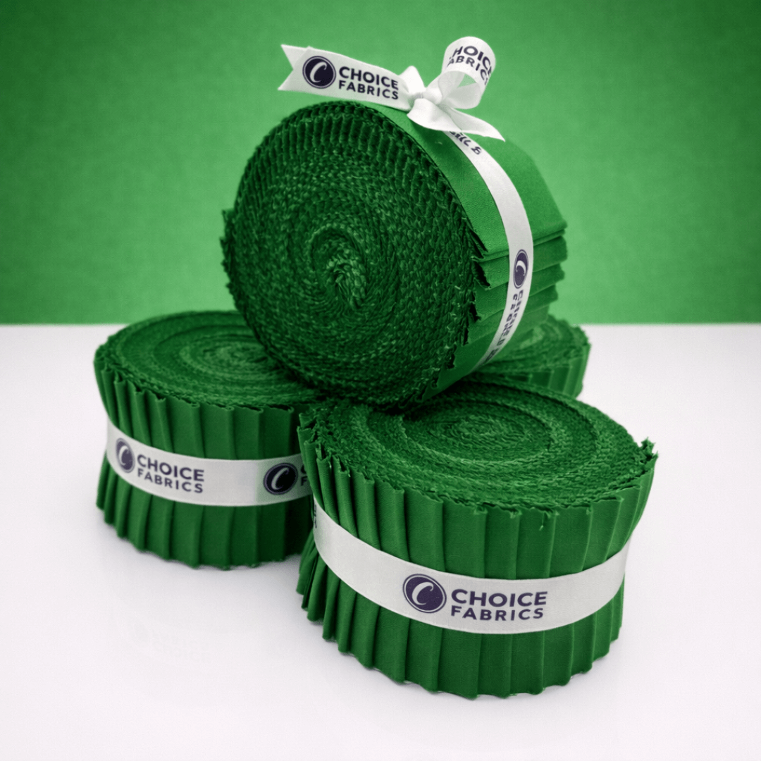 Green Supreme Solids - 2.5" Roll - Fern Green (20 cuts)