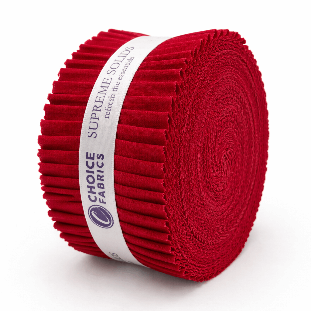 Supreme Solids - 2.5" Roll - Scarlet Red (40 Strips)