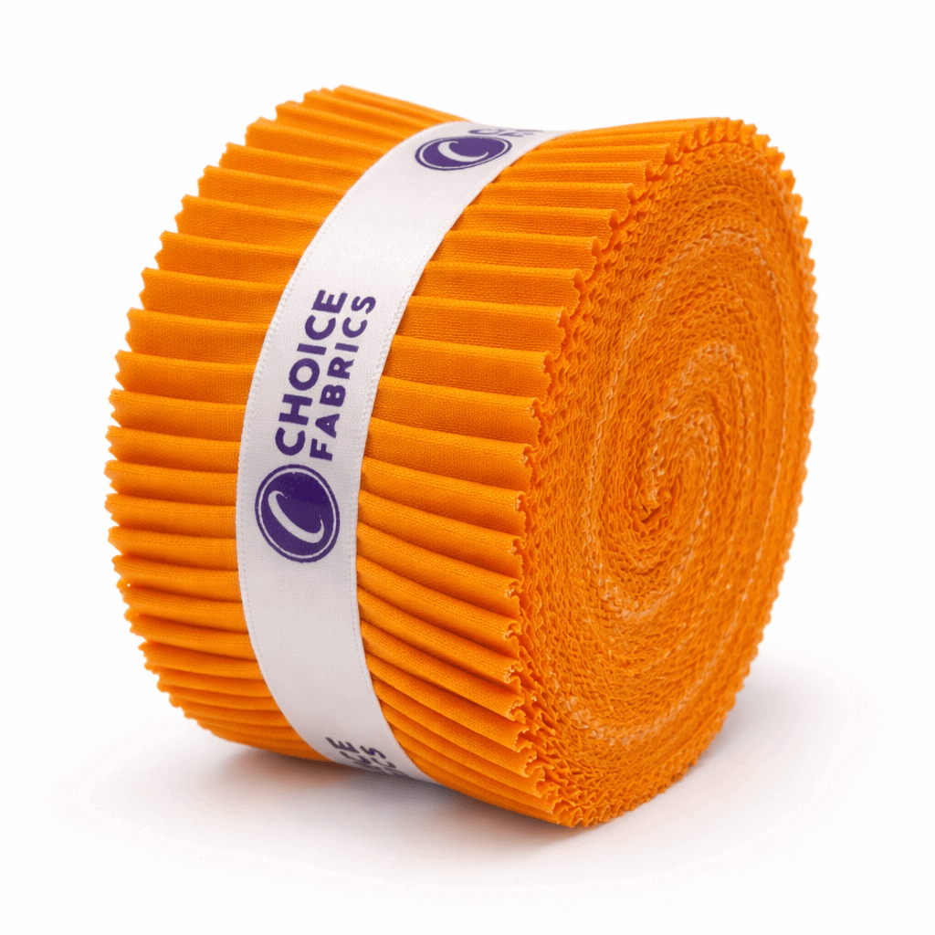 Supreme Solids - 2.5" Roll - Pumpkin Orange (40 Strips)