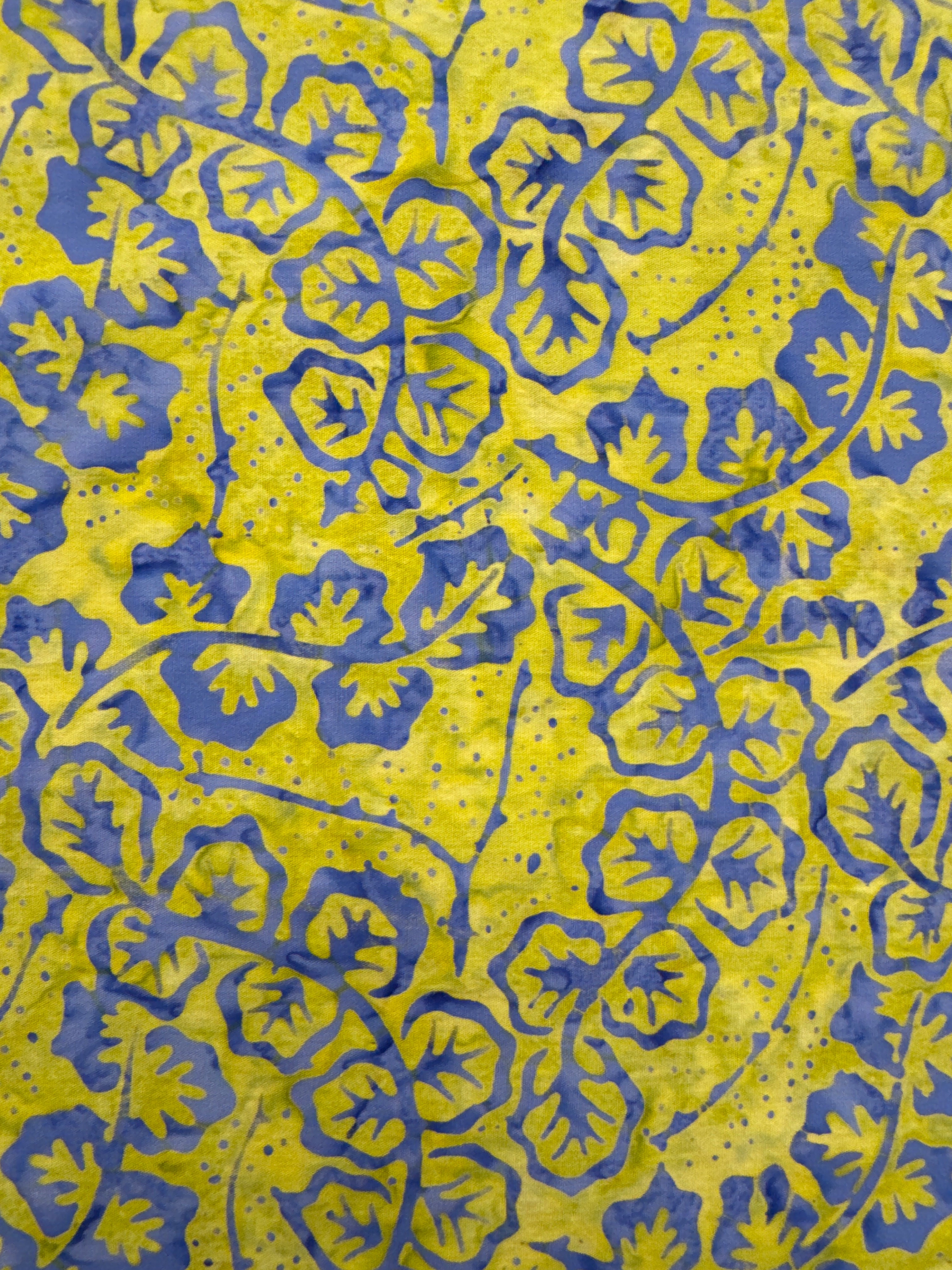 Andover Periwinkle Vines on Lime Green quilting fabric