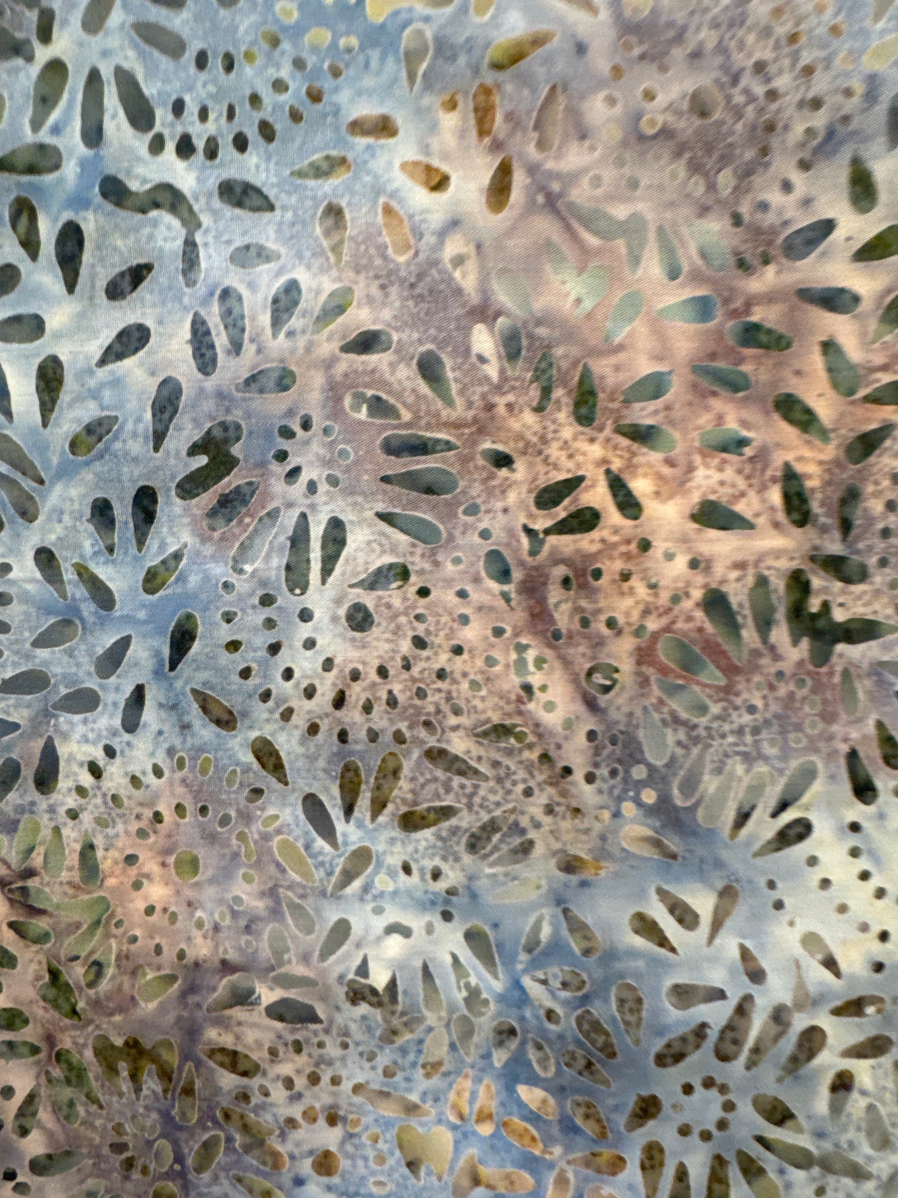 Blue Green Plum Bouquet floral quilting fabric by Wilmington Prints