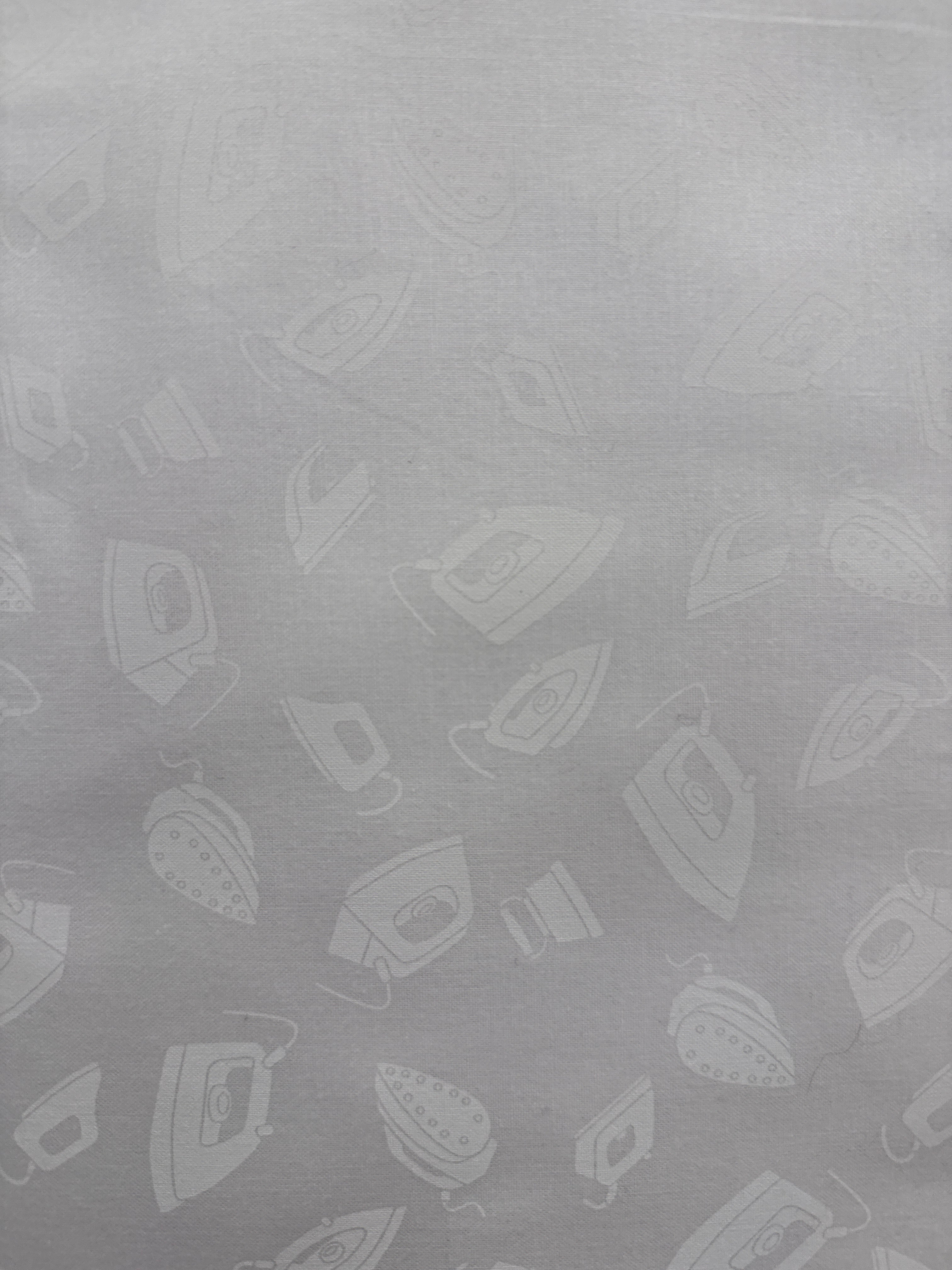 Sew Happy Iron Toss White on White novelty quilting fabric by Wilmington Prints