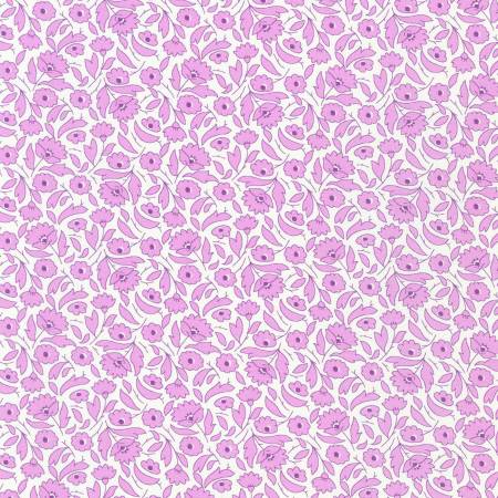 Robert Kaufman Flowers Petunia White quilting fabric