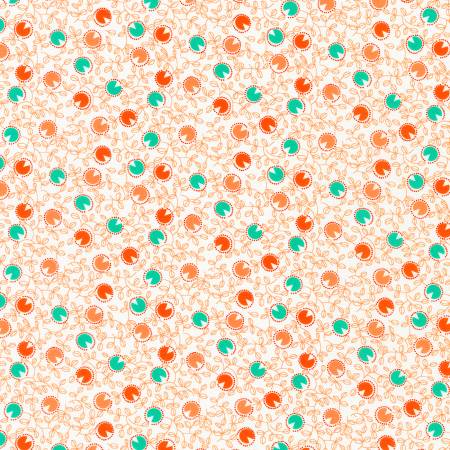 Robert Kaufman Dots Creamsicle quilting fabric