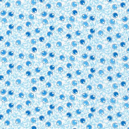 Robert Kaufman Dots Blue quilting fabric