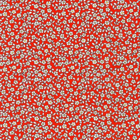 Robert Kaufman Flowers Red 1930s Basics quilting fabric