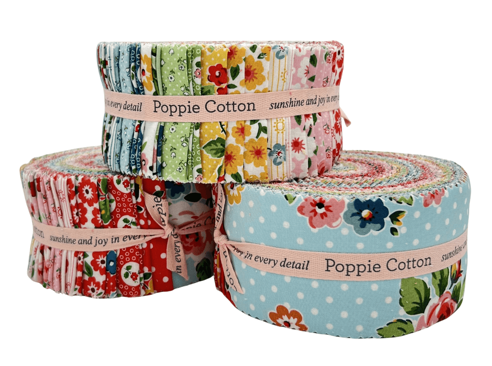 Flower Market by Poppie Cotton - 2.5" Roll (42 Strips)