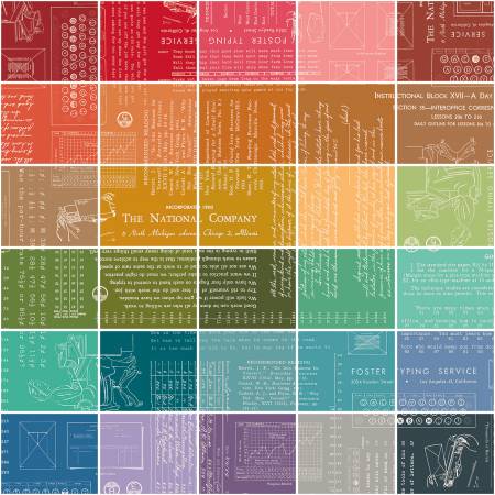Riley Blake Lori Holt TYPE/ography Fat Quarter Bundle A — 30 fat quarters