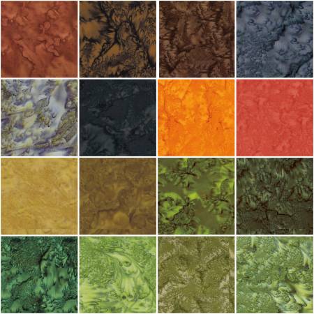 Riley Blake Batiks Hand-Dyes Woodland Elegance fat quarter bundle