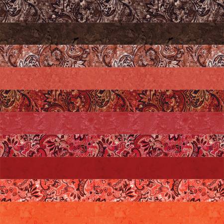 Riley Blake Batiks Bandana Fat Quarter Bundle B with 10 coordinated batik fat quarters