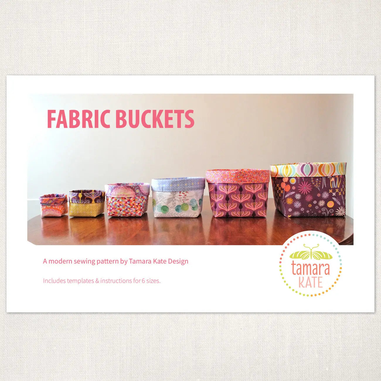 Fabric Buckets Sewing Pattern - Linda's Electric Quilters