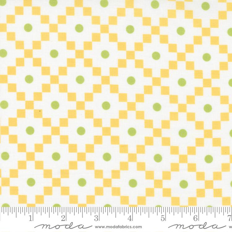 Simply Delightful Buttercup Cotton 44"/45" Fabric Per Yard