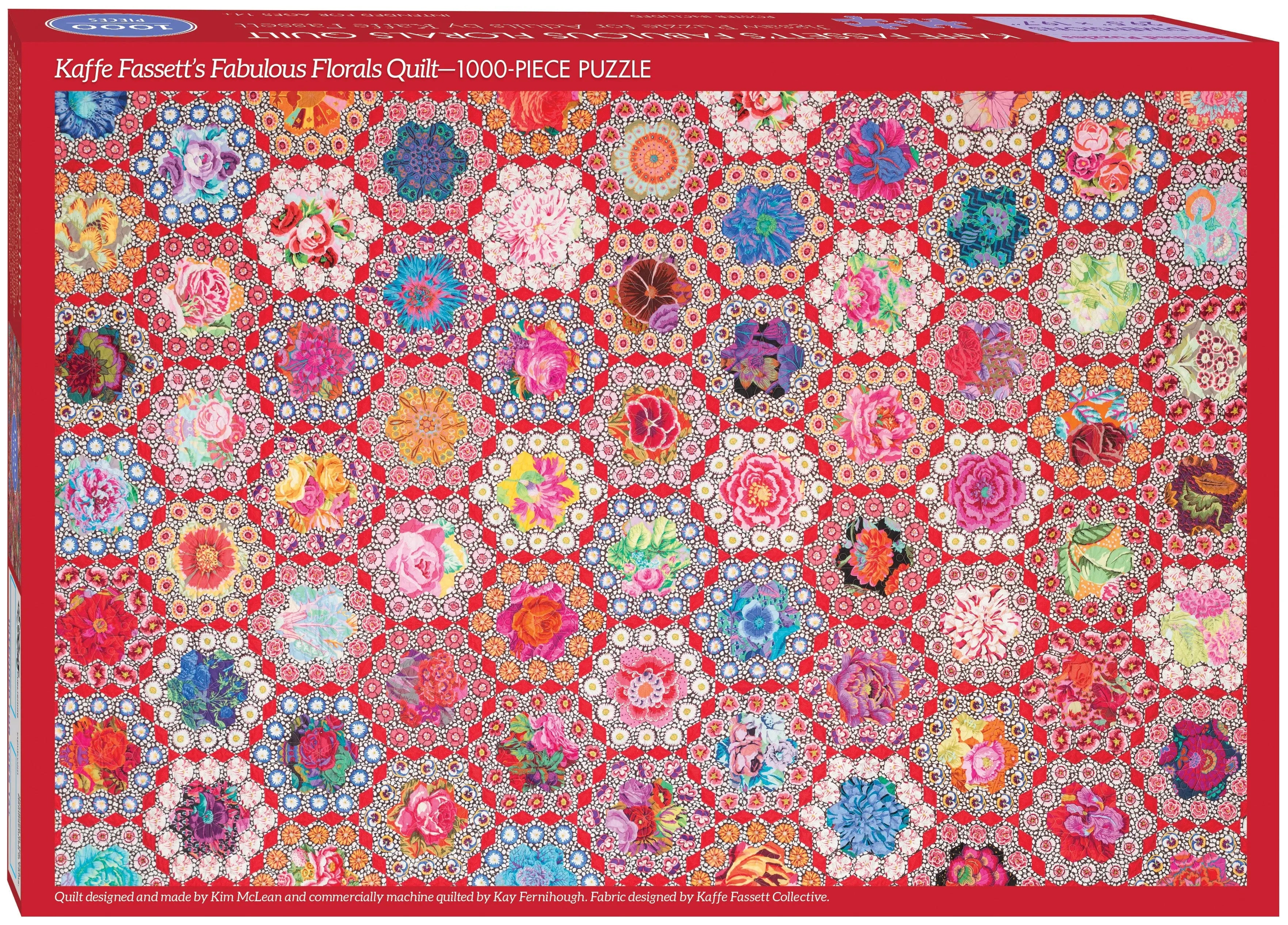 Fabulous Florals Quilt Jigsaw Puzzle for Adults - Linda's Electric Quilters